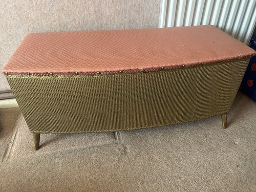 Lloyd loom vintage ottoman - lloyd,