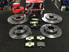 FOR NISSAN JUKE TEKNA XTRONIC F15 FRONT REAR DRILLED GROOVED BRAKE DISCS & PADS