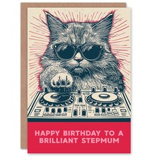 Stepmum Happy Birthday DJ