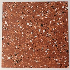 Terracotta Dense Flecked Quartz Reinforced Vinyl Floor Tiles 300mm x 2mm thick
