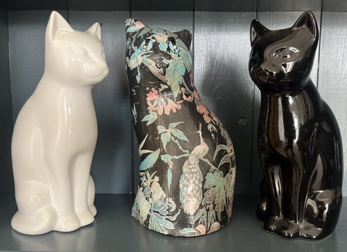 Ceramic cat figurines - cat, set