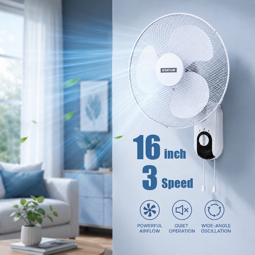 Inch wall mounted fan 3 - inch,