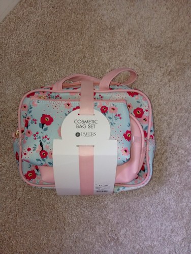 Pavers floral cosmetic bags - pavers,