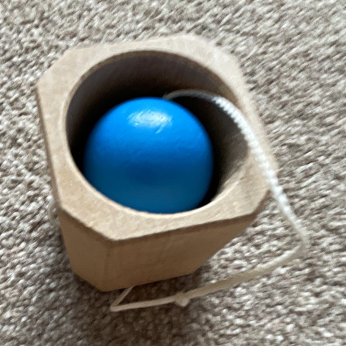 Wooden cup and ball - wooden,