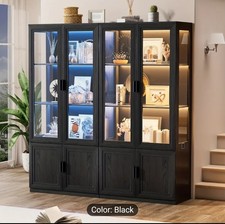 Tier curio cabinet glass - tier,