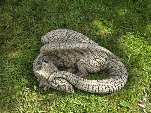 Grey gothic fantasy dragon - gothic,
