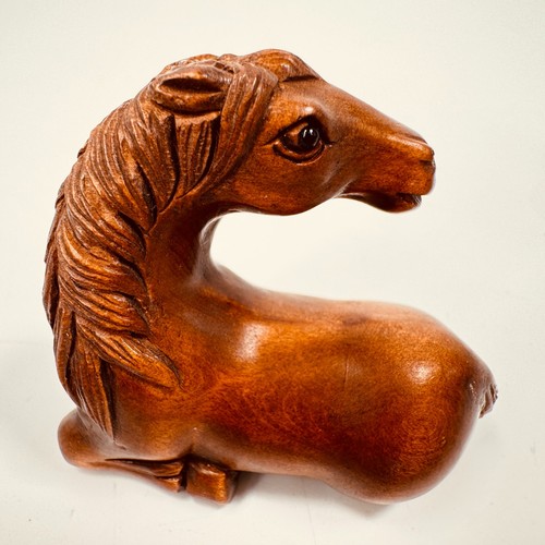 Antique japanese horse netsuke - antique,