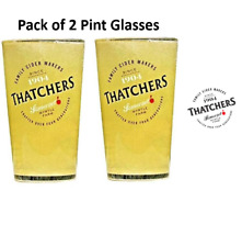 Thatchers Pint Glasses (2pc) Brand New 100% CE thatchers cider glass