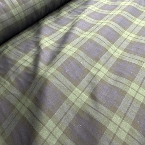 Black watch tartan shirting - black,