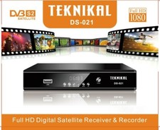 Teknikal HD FREESAT Set Top Box Receiver Recorder Satellite Tuner Use SKY Dish 