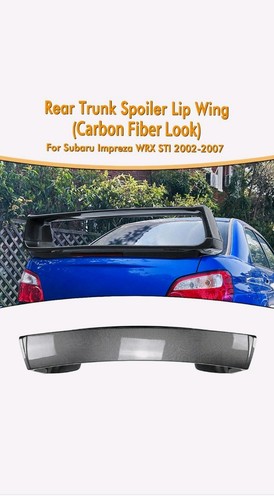 Carbon fibre effect spoiler - carbon,