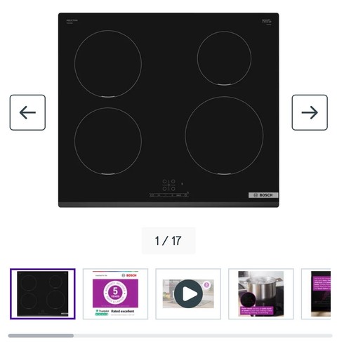Bosch 60cm zone induction - bosch,