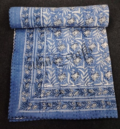 Indian cotton blue - cotton, print