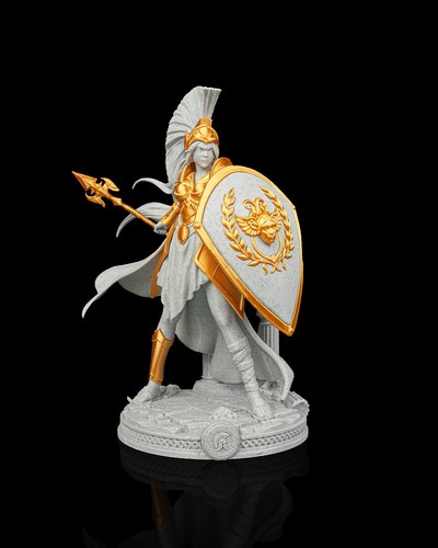 Athena statue 25cm - athena, 3d