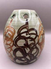 Isle Of Man Pottery Vase