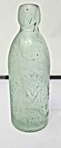 Old antique blob top soda - blob,
