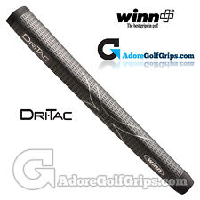 Winn Dri-Tac Medallist Pistol Putter Grip - Dark Grey / Silver + FREE Tape