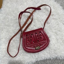 Vintage Red Real Leather