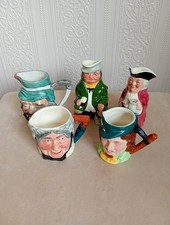 Vintage Minature Toby Jugs x 5