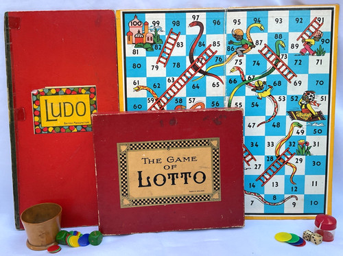Vintage board games lotto - board, lotto-