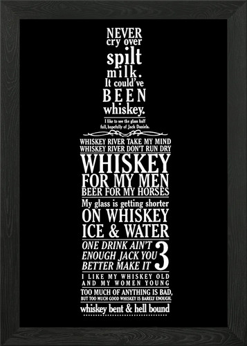Whisky framed wall art - whisky,