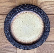 Iden Pottery Rye Sussex Retro 1970s Impressed Star Pattern Side Plate 17cm