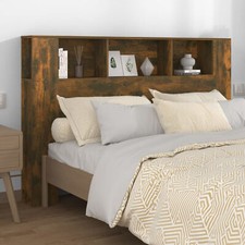 Susany Headboard With Built in Cabinets Bedroom Display Shelf Bookcase F2R7