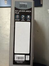 WH Smith A4 Grey Lever Arch File - BRAND NEW
