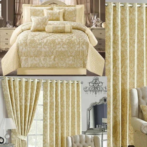 Gold comforter set floral - comforter,