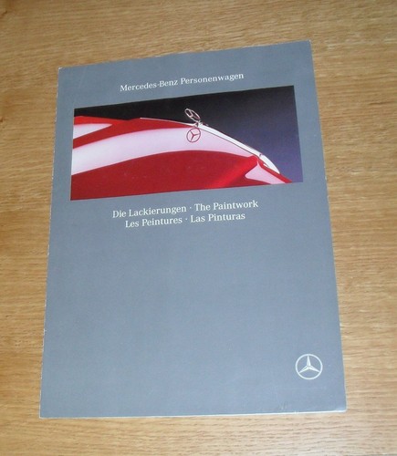 Mercedes colour guide 1990 - guide,