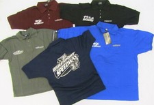 Speedway polo shirt adult casual wear unisex Wulfsport blue black navy grey