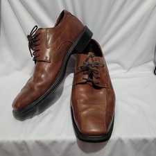 Rockport Shoes Mens Size 9 W Brown Leather Derby Lace Up Formal Dress Office