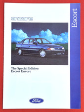 1991 FORD ESCORT ENCORE Mk5 Sales Brochure - Mint Condition