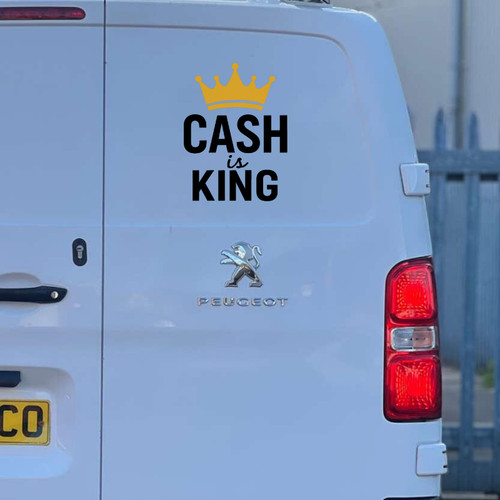 Car bumper stickers cash - car,