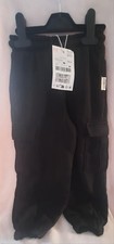 Zara black cargo joggers age 4