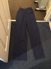 LADIES NAVY BLUE CASUAL NURSE HEALTHCARE UNIFORM WORK TROUSERS  COTTON MIX 10