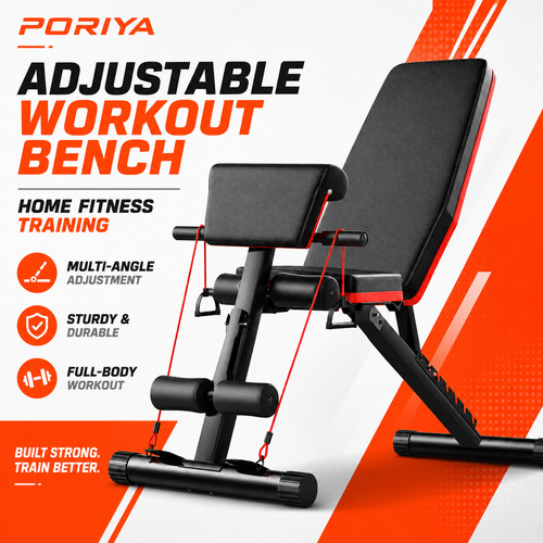 Poriya adjustable weight bench - poriya,