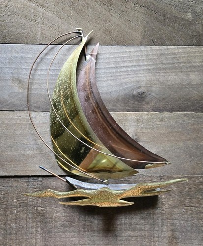 Vintage sailboat wall art - wall,