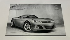 2007 OPEL GT Specification