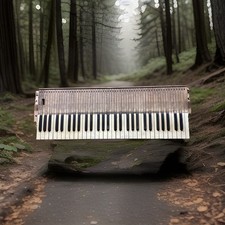 🟢 Architectural Salvage Gothic Reclaimed Keyboard Vintage Repurpose Up Cycle