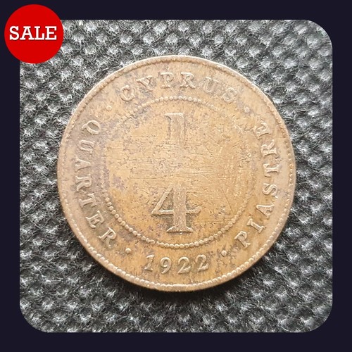 Cy134 1922 cyprus 1 - |, 1/4