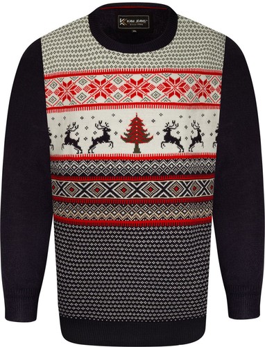 Kam reindeer fair isle knitted - reindeer,