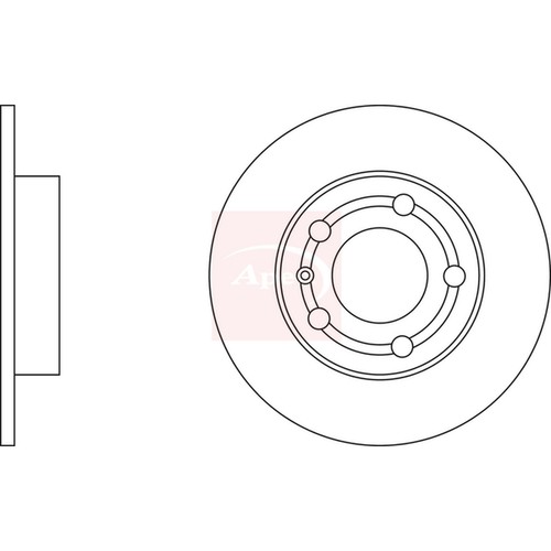 Brake discs solid rear - 2x,