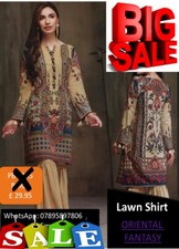Unstitched Lawn Shirt +