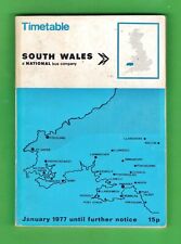 Bus Timetable Book - South Wales - a National Bus Company - January 1977