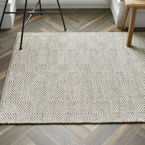 Natural grey diamond pattern - natural,