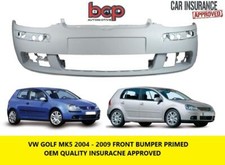 VW GOLF MK5 MK V 2004 - 2008 FRONT BUMPER PRIMED NEW 1K0807217FGRU OEM SPEC
