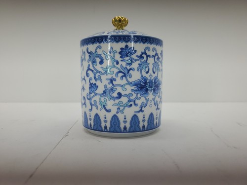 Small vintage blue and - and, white