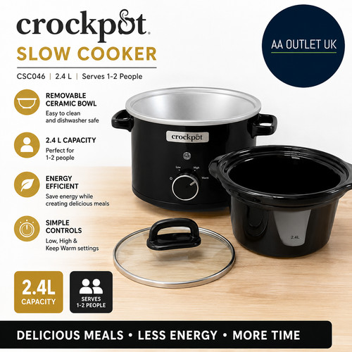Crock pot slow - pot, 2.4l
