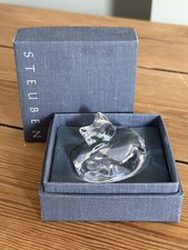 Steuben Glass Sleeping Cat
